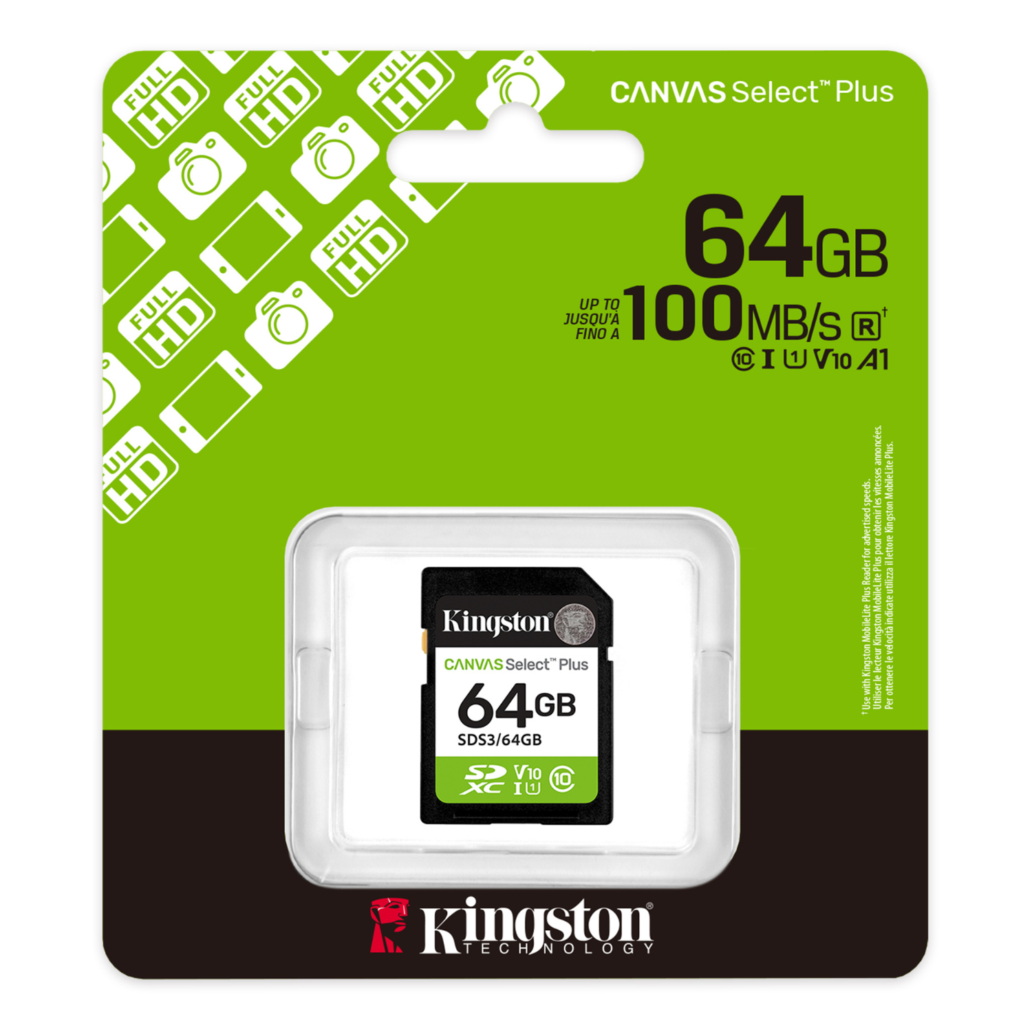 Memoria SDXC Kingston 64GB 100MB/s