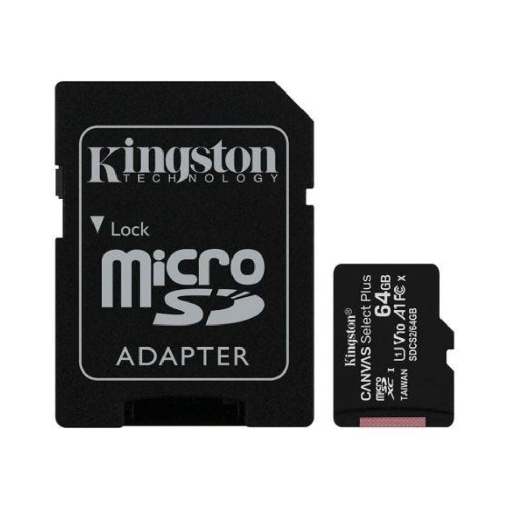 Memoria Micro SD 64GB 100MB/s Kingston Canvas Select