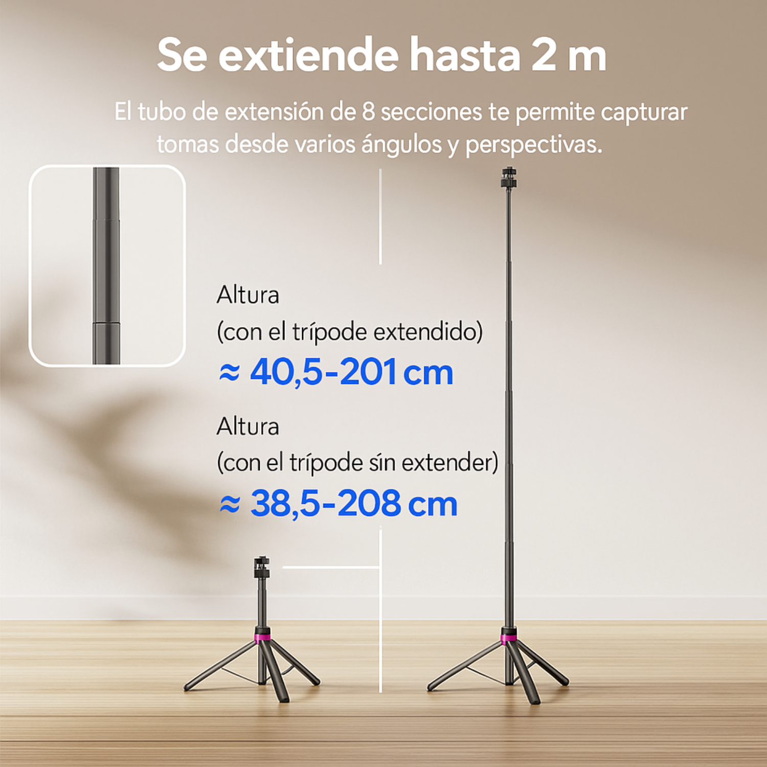 Trípode Ulanzi MT-89 (2mts)