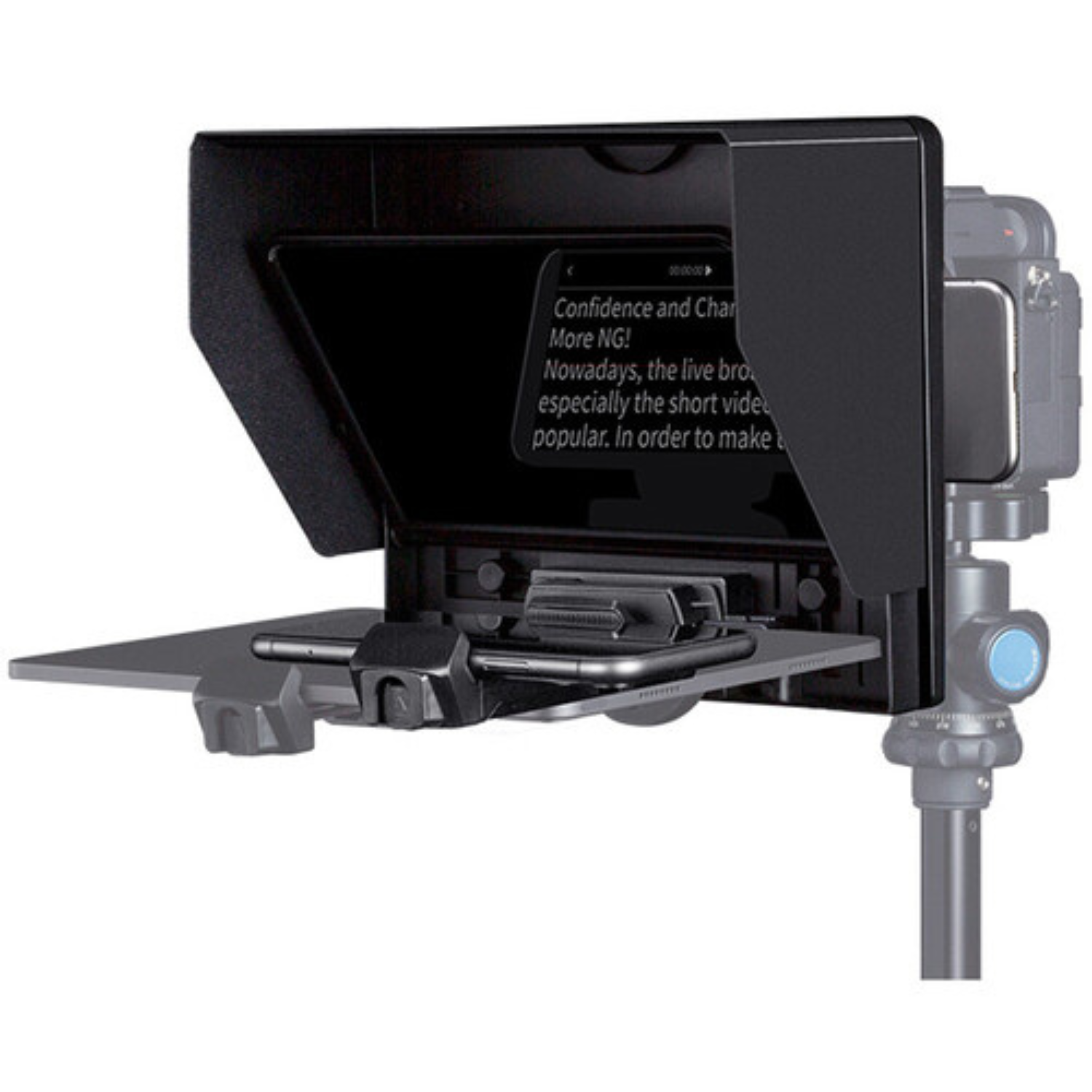 Teleprompter portátil TP10 para cámaras DSLR y celulares