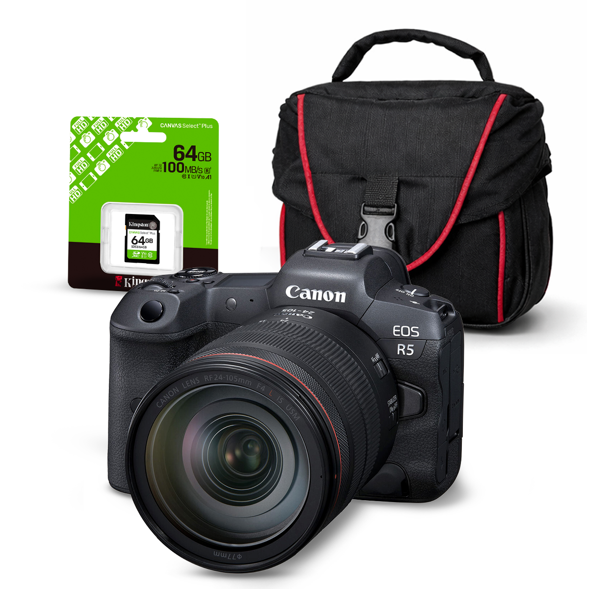 Cámara Canon EOS R5 + Kit Básico de Accesorios