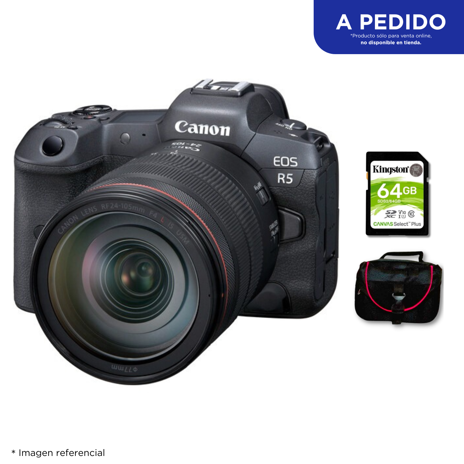 Cámara Canon EOS R5 + Kit Básico de Accesorios