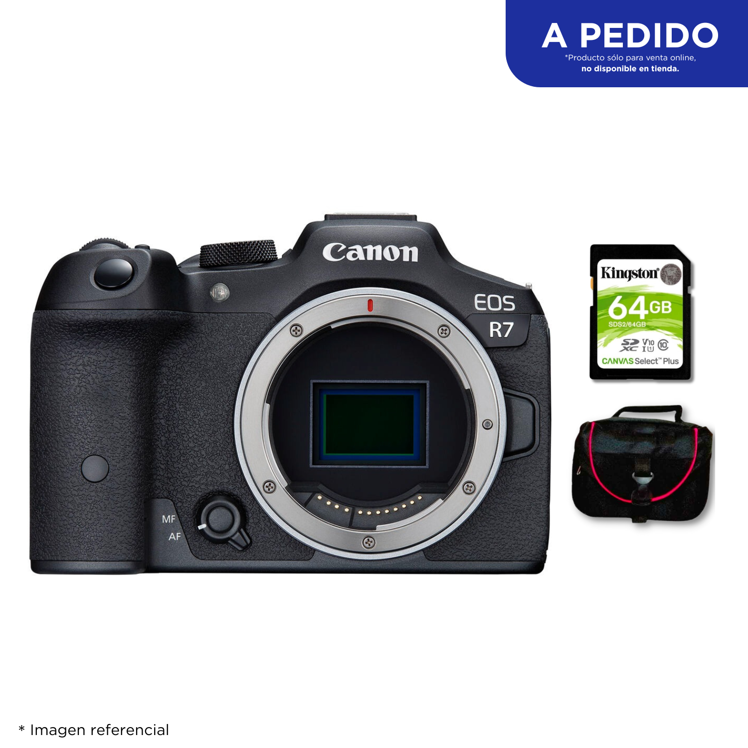 Cámara Canon EOS R7 + Kit Básico de Accesorios