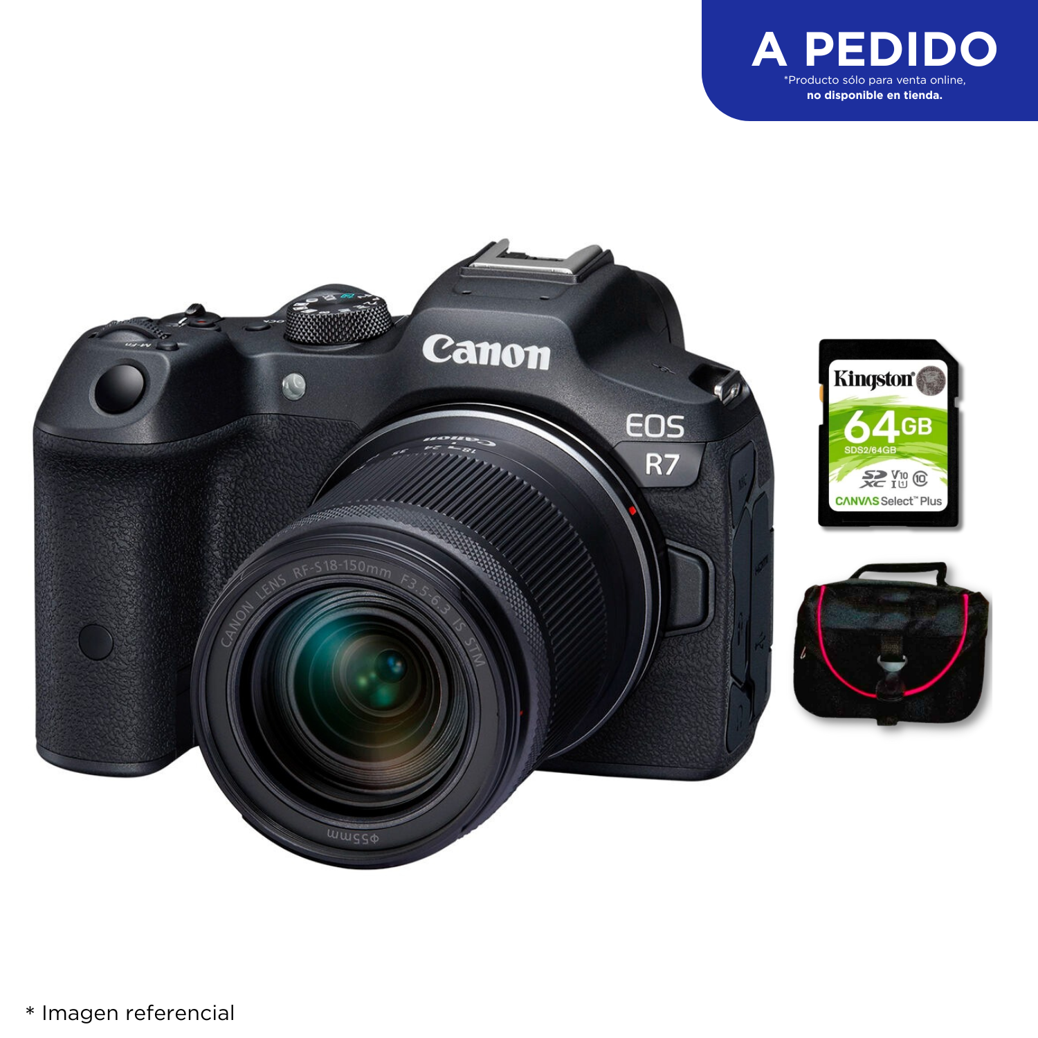 Cámara Canon EOS R7 + Kit Básico de Accesorios