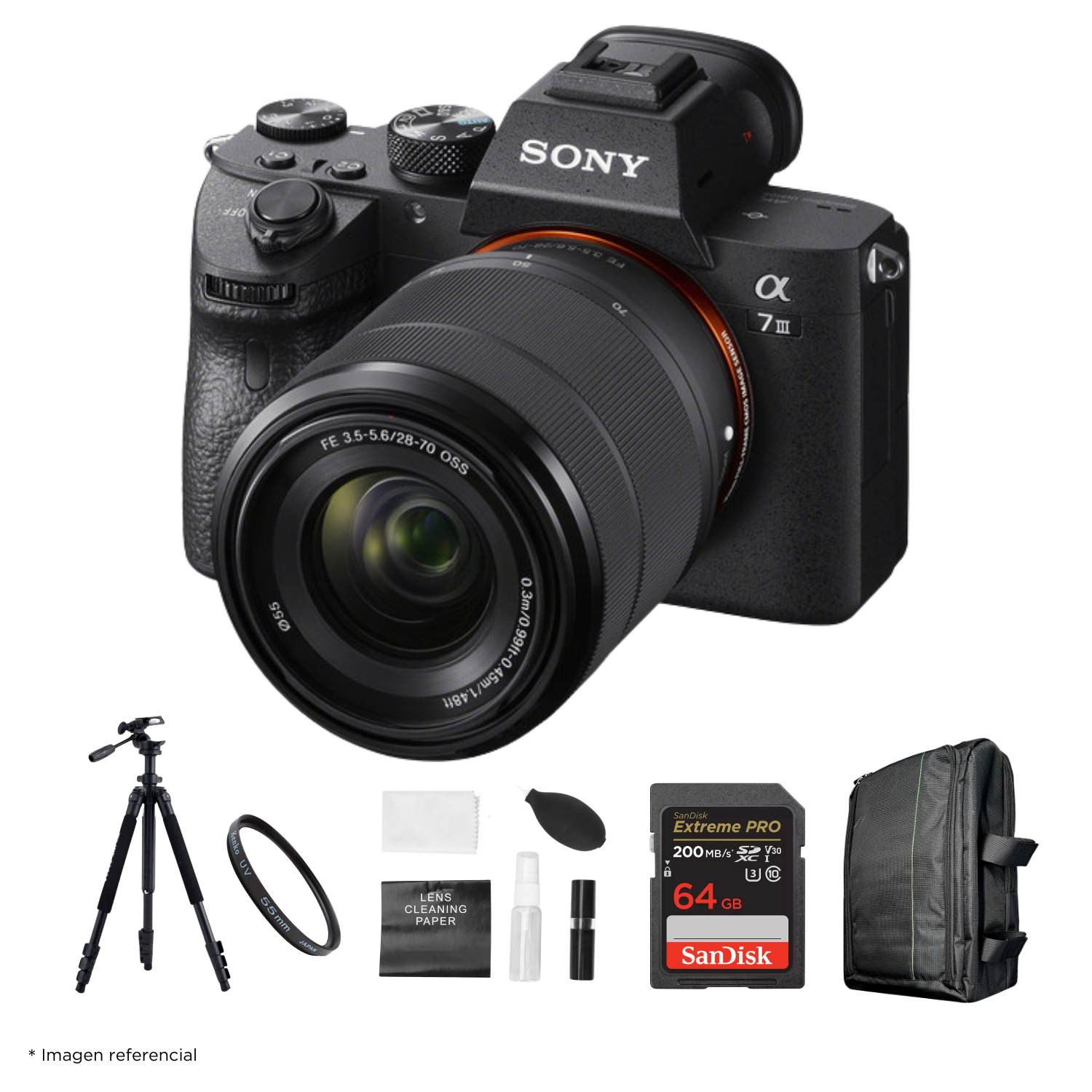 Cámara Sony Alpha 7 III Mirrorless + Lente 28-70mm