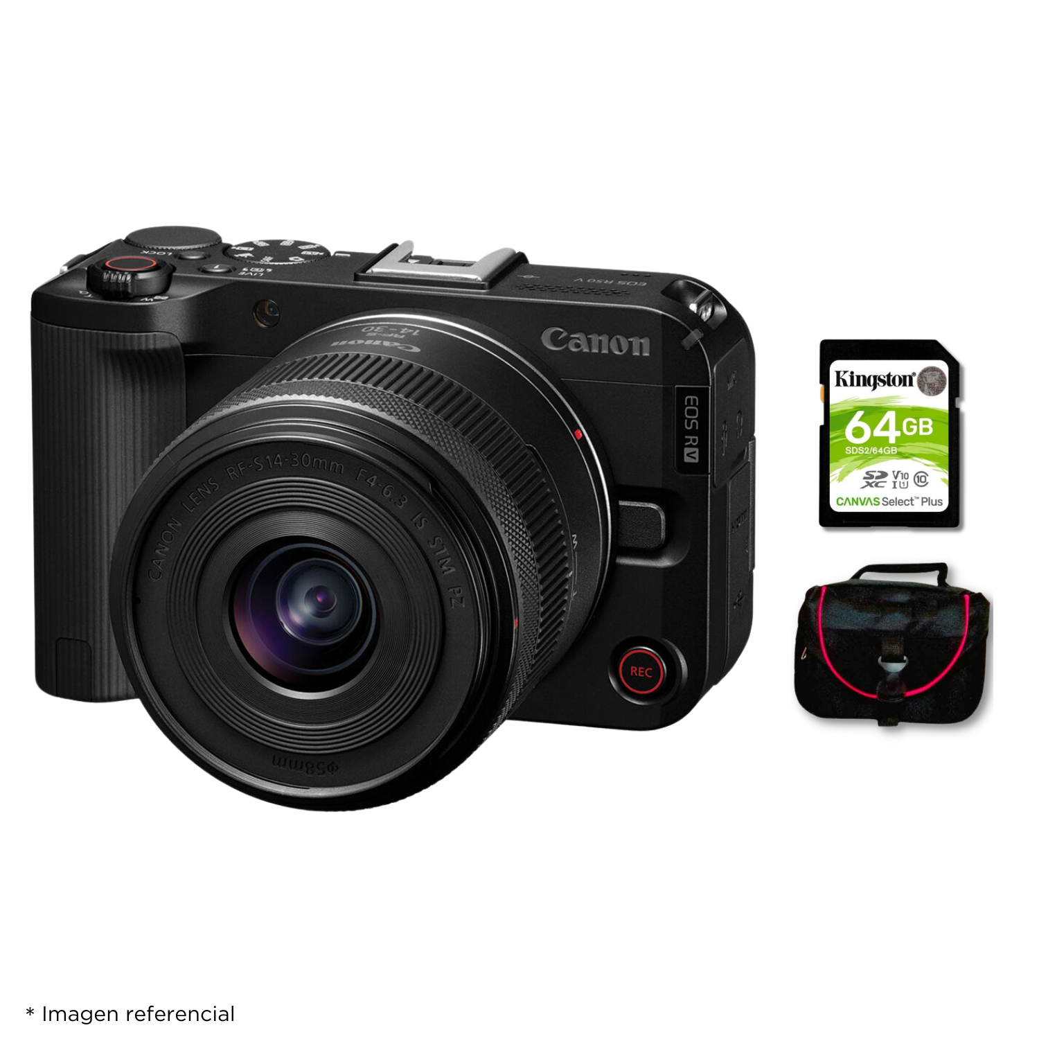 Cámara Mirrorless EOS R50V + Lente RF-S 14-30mm f/4.5-6.3 IS STM