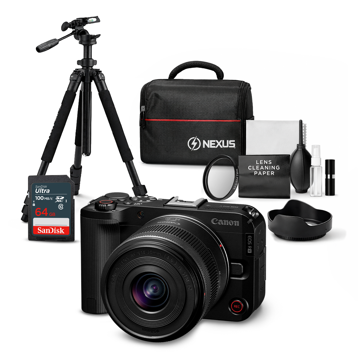 Cámara Mirrorless EOS R50V + Lente RF-S 14-30mm f/4.5-6.3 IS STM PZ