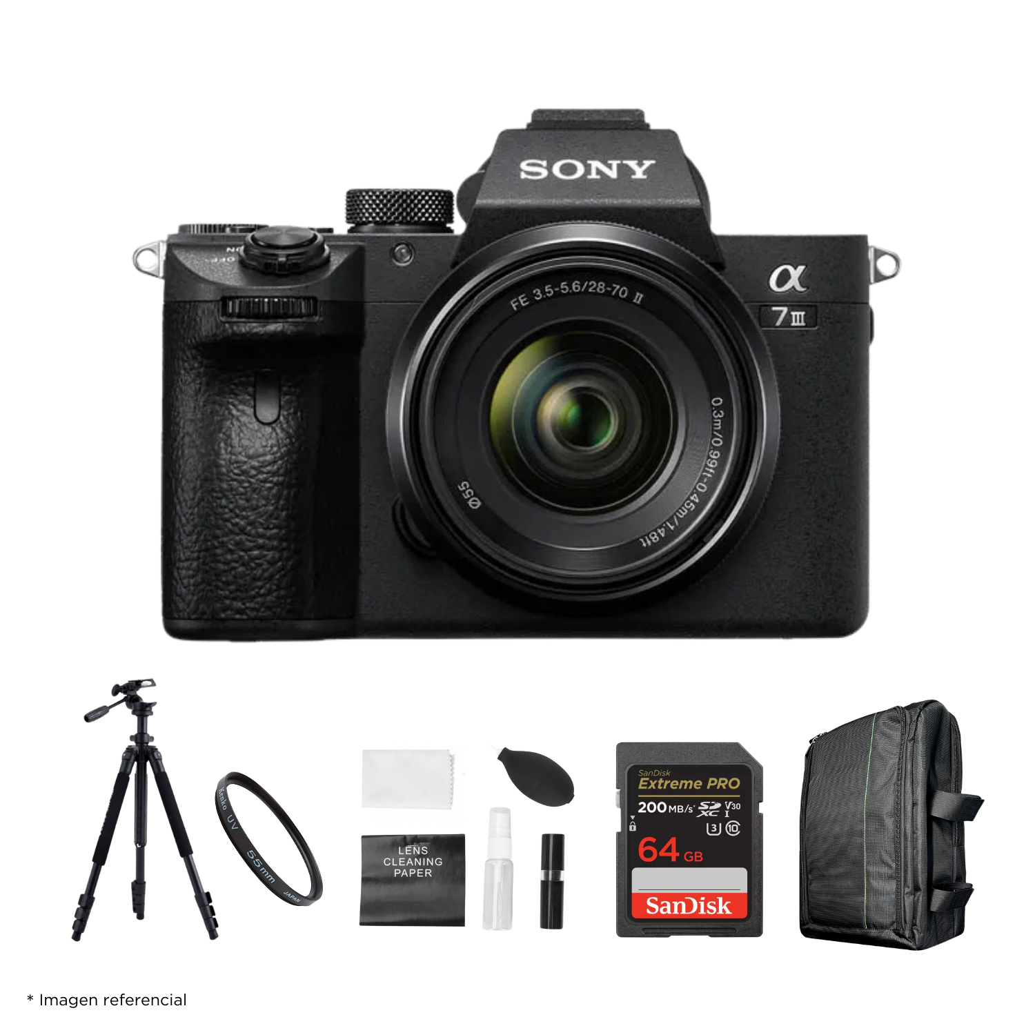 Cámara Sony Alpha 7 III Mirrorless + Lente 28-70mm II