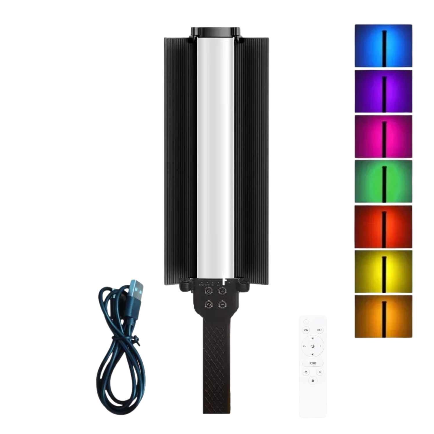 Luz LED RGB de mano recargable MY-7308