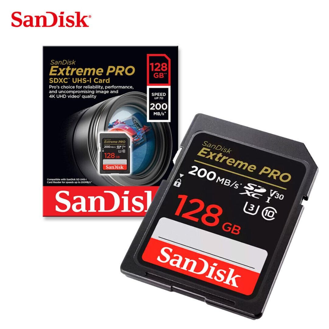 Memoria SD Sandisk Extreme Pro 128GB 200 MB/s