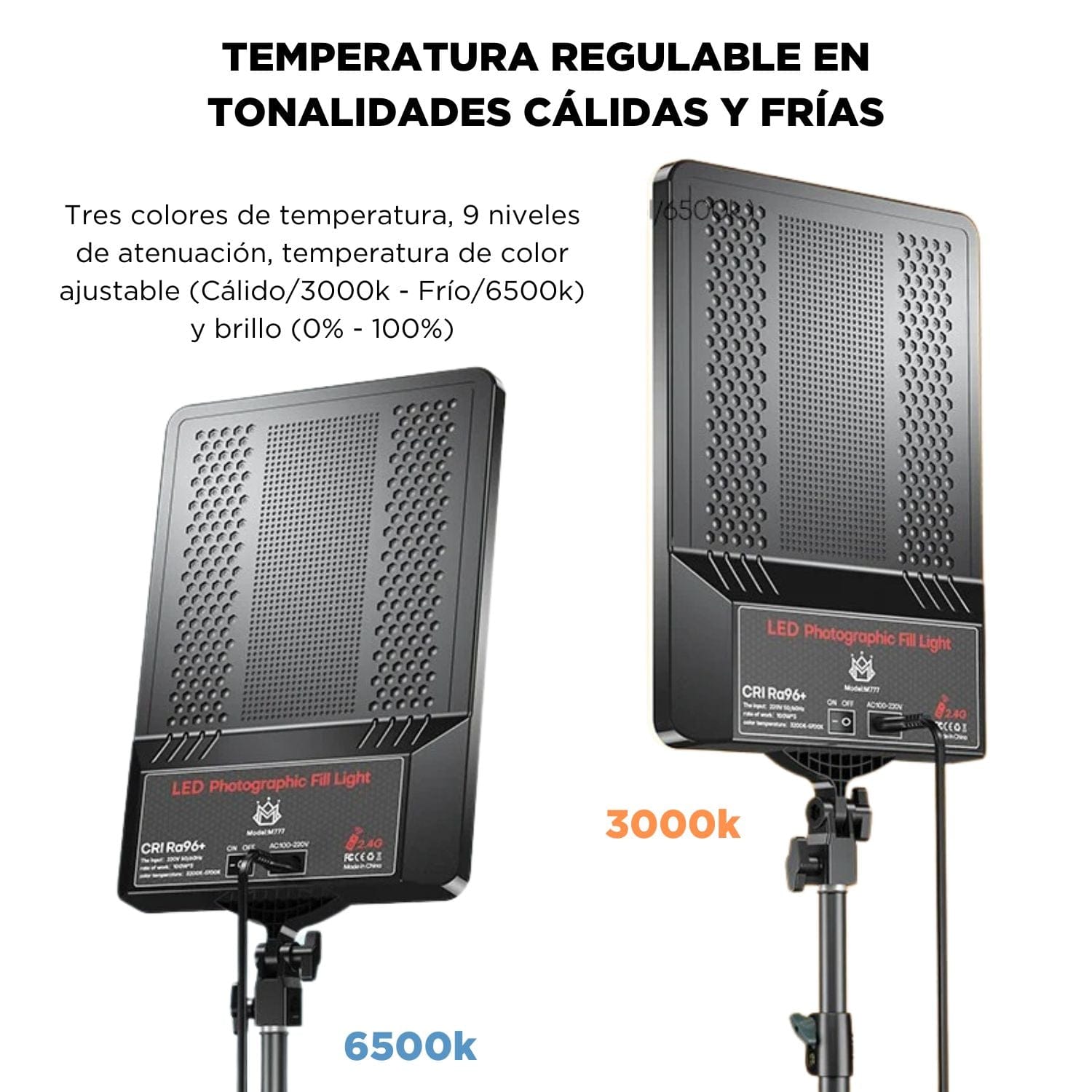 Panel Luz LED Nexus Mobet M777 para Foto/Video