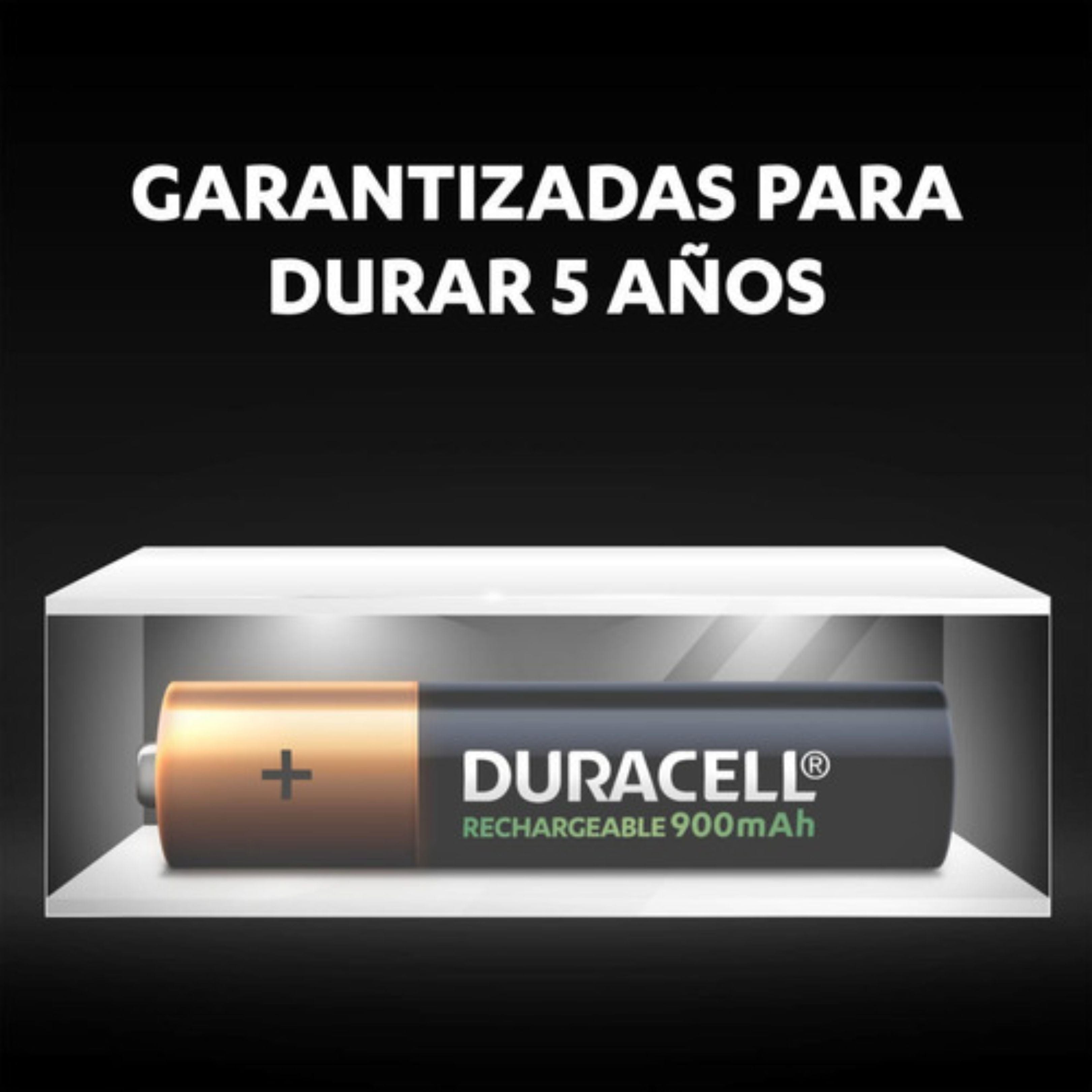 Pilas Recargables Duracell AAA de 900 mAh (4 unidades)
