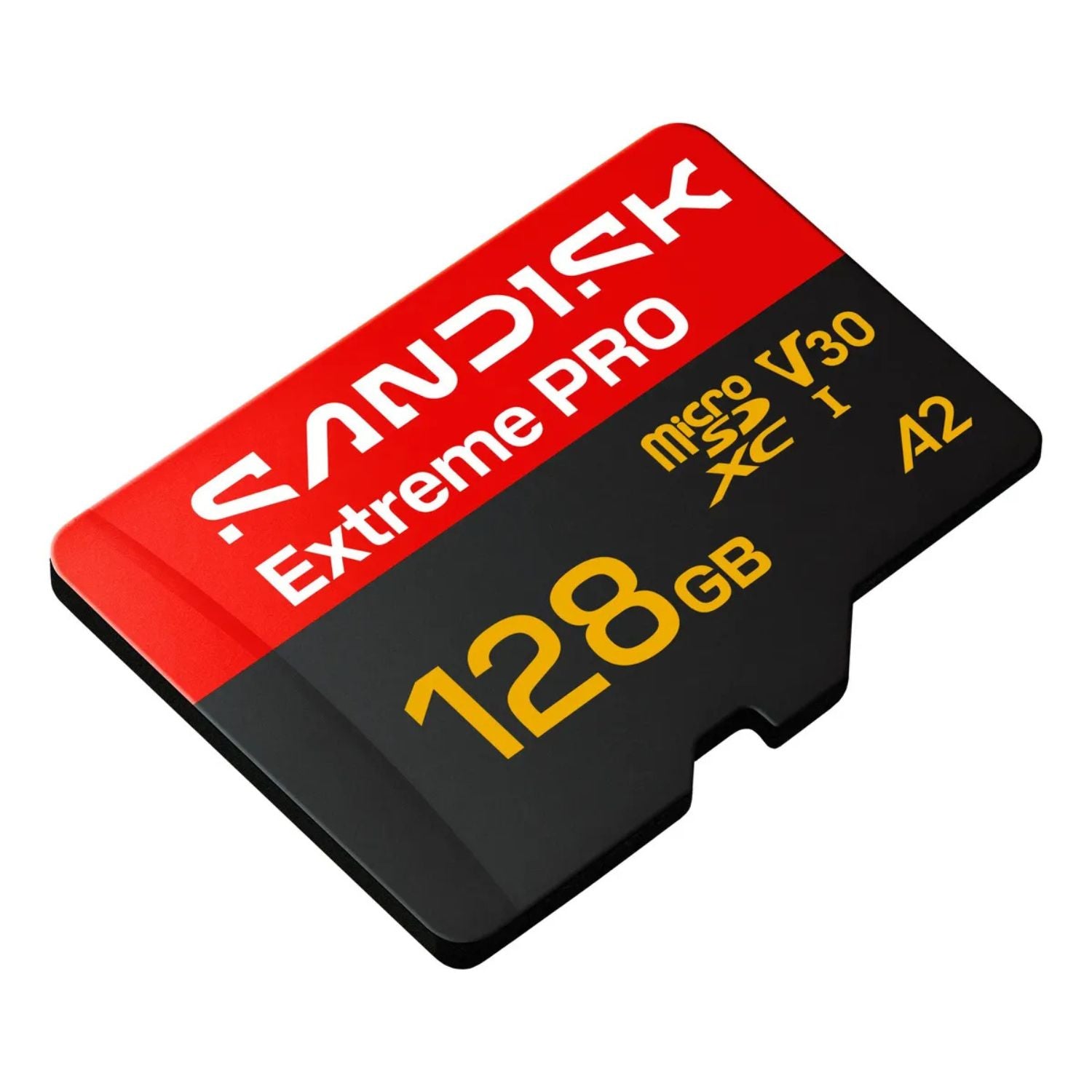Memoria MicroSD SanDisk Extreme PRO 128GB V30 U3 UHS-I A2 R:250MB/s 4K con adaptador SD