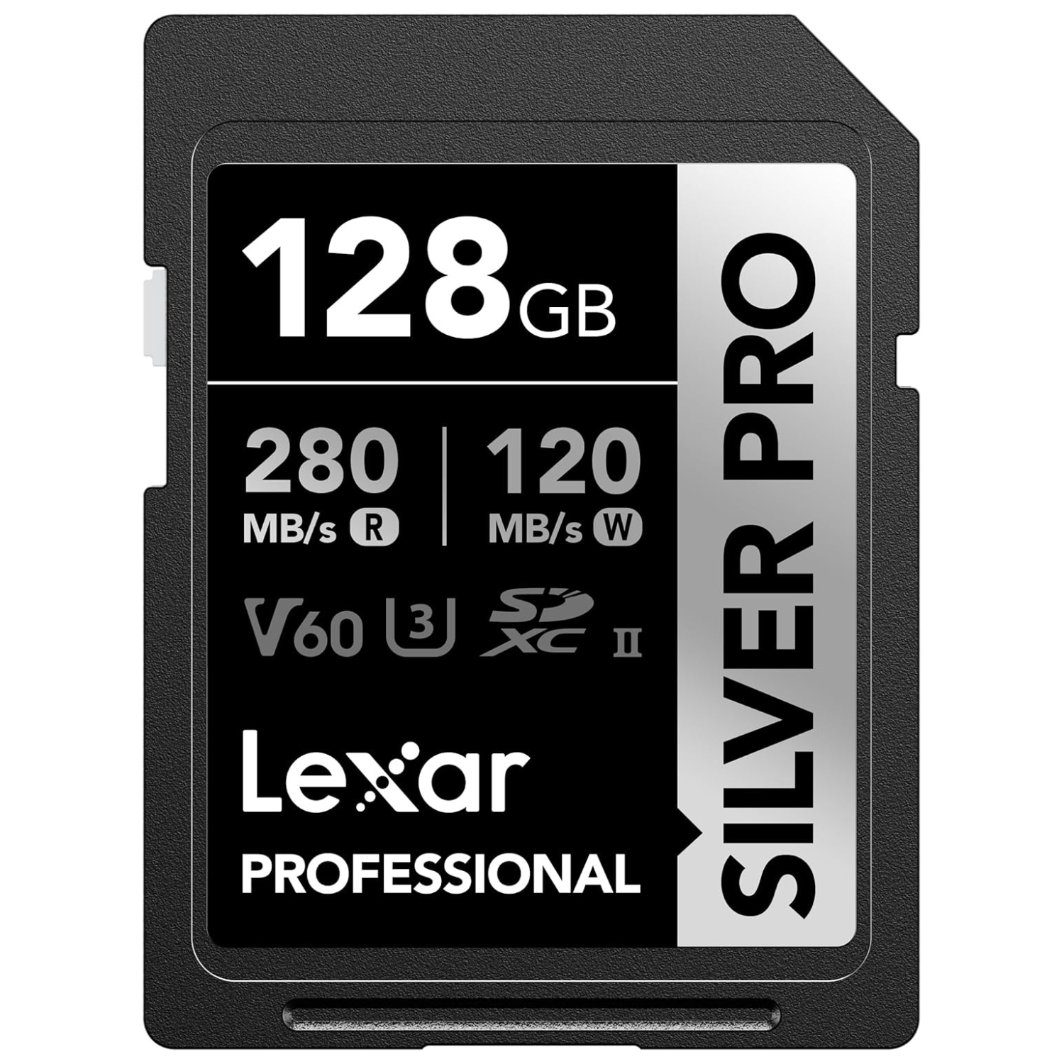 Memoria SDXC UHS-II Lexar Professional 128GB - W:120MB/s -R:280MB/s SILVER PRO