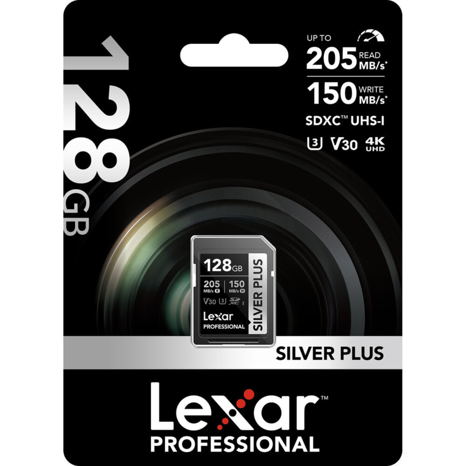 Memoria SDXC U3 V30 Lexar Professional 128GB - W:150MB/s -R:205MB/s SILVER PLUS