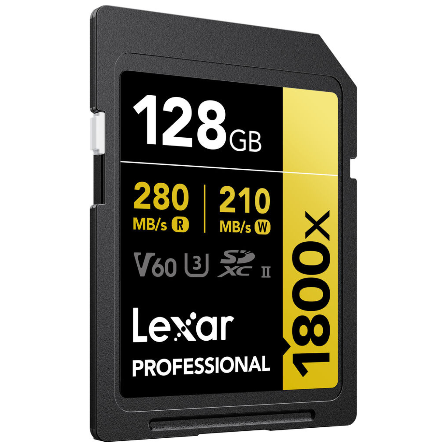 Memoria SDXC U3 V60 Lexar Professional 128GB - W:210MB/s -R:280MB/s 1800x