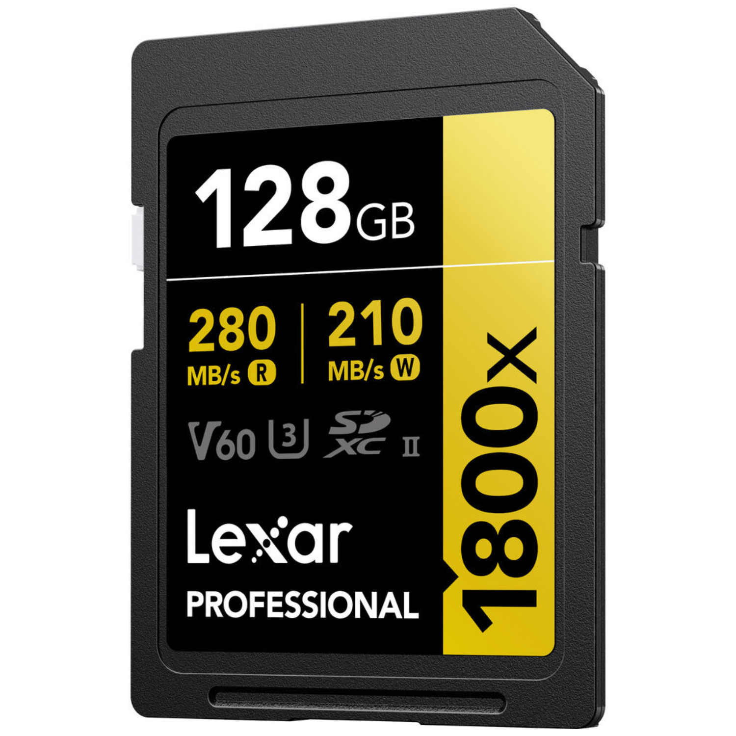 Memoria SDXC U3 V60 Lexar Professional 128GB - W:210MB/s -R:280MB/s 1800x