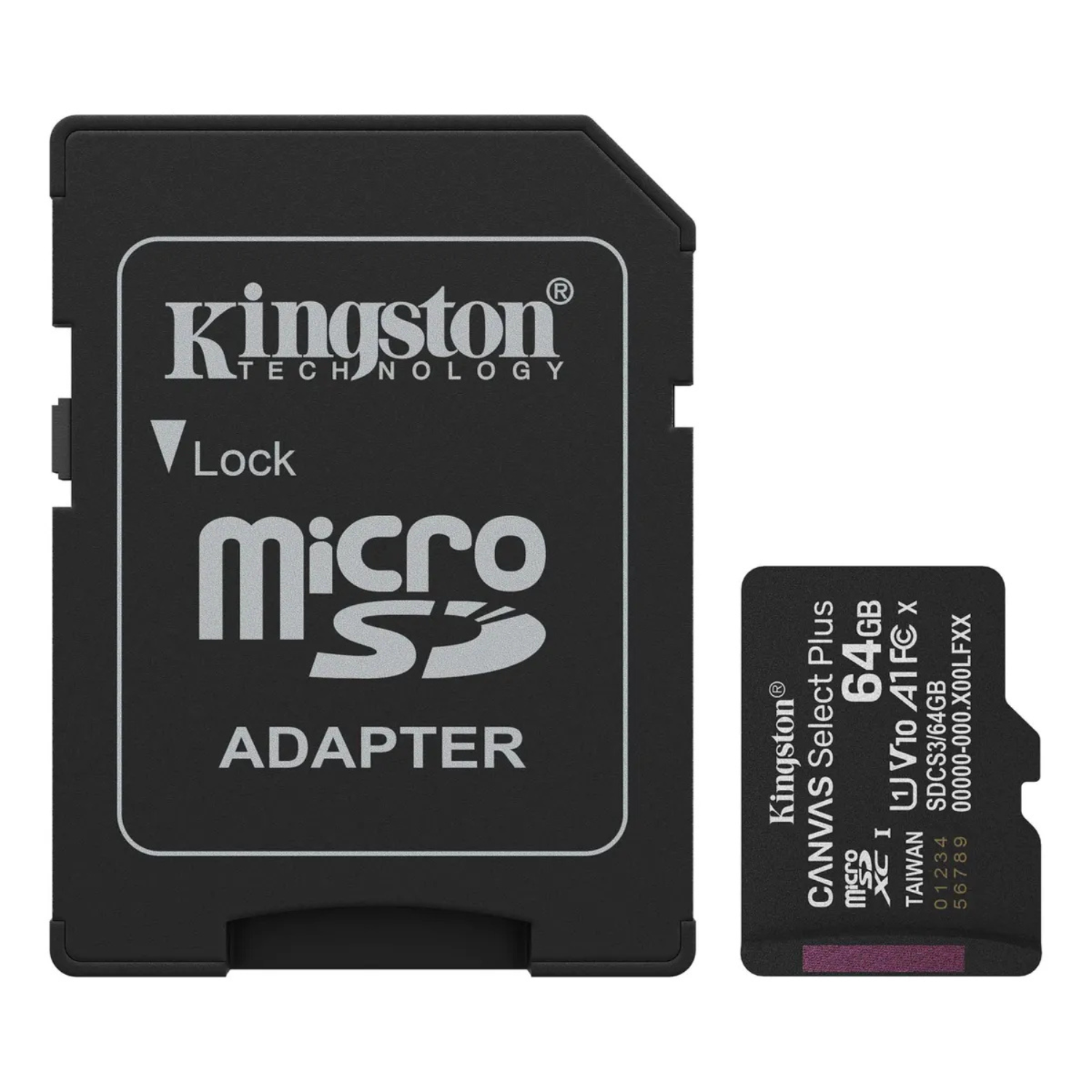 Memoria Micro SD 64GB 100MB/s Kingston Canvas Select