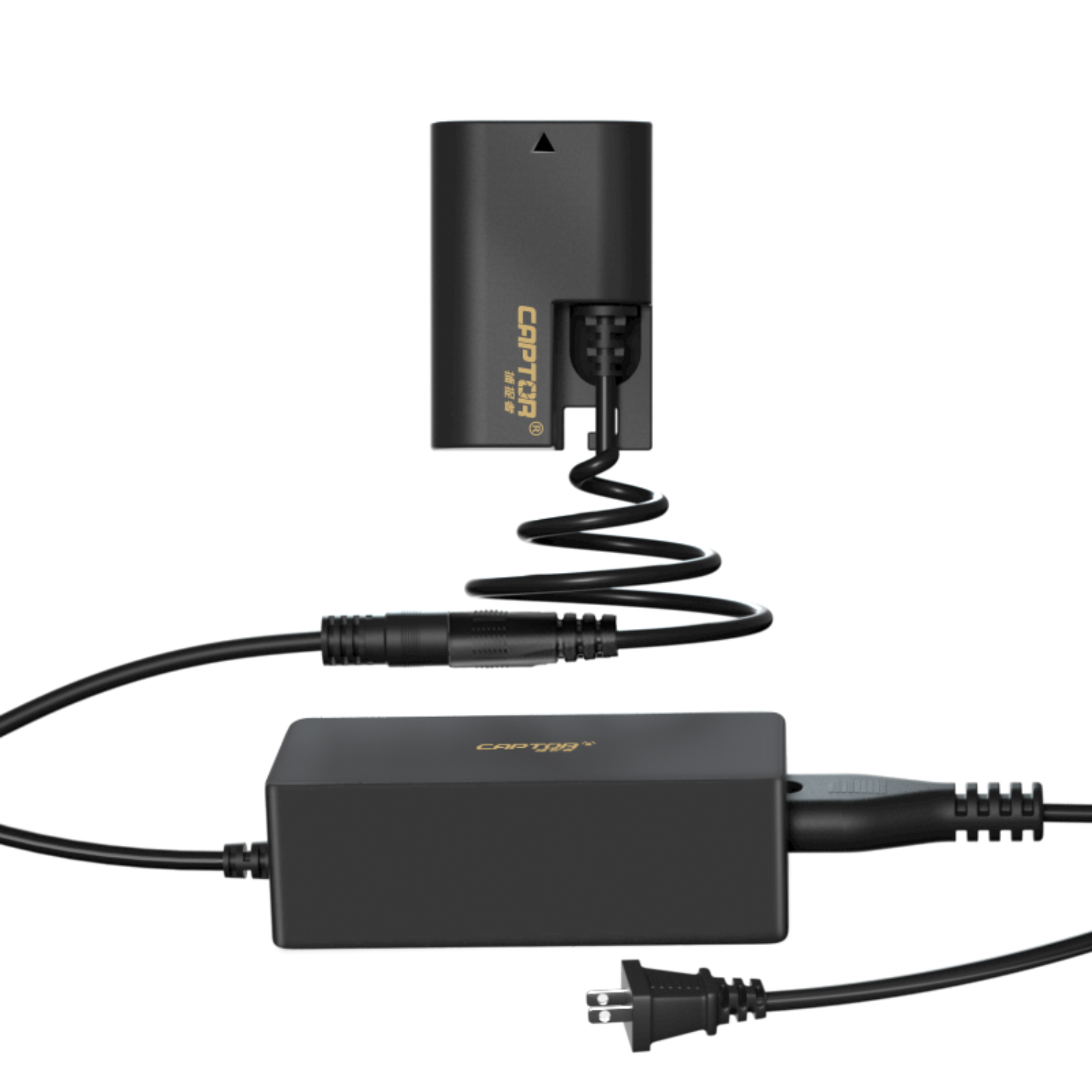 Adaptador de Corriente y Batería Dummy Captor para ACK E6