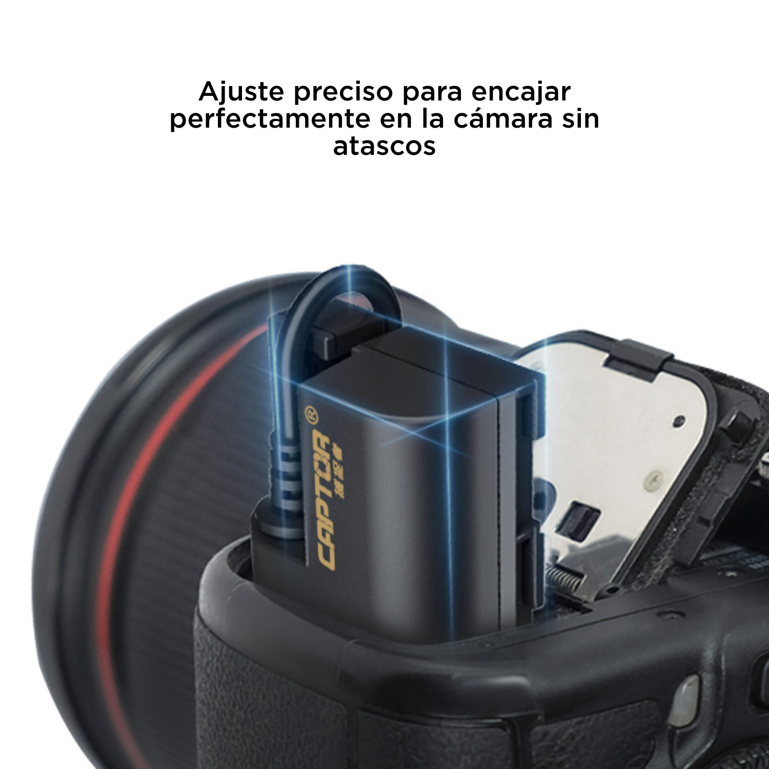 Adaptador de Corriente y Batería Dummy Captor para ACK E6