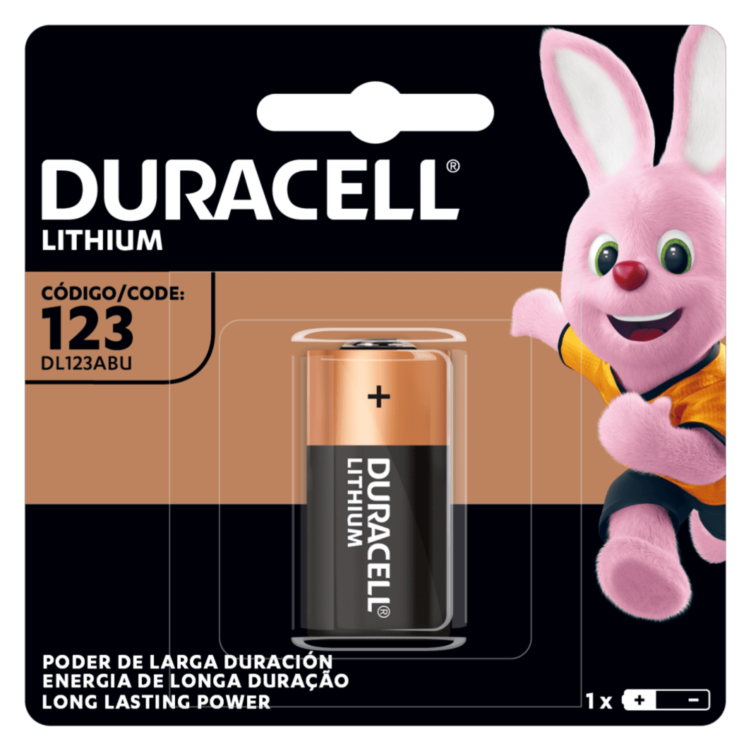 Pila Duracell de Litio 123 CR17345 3V