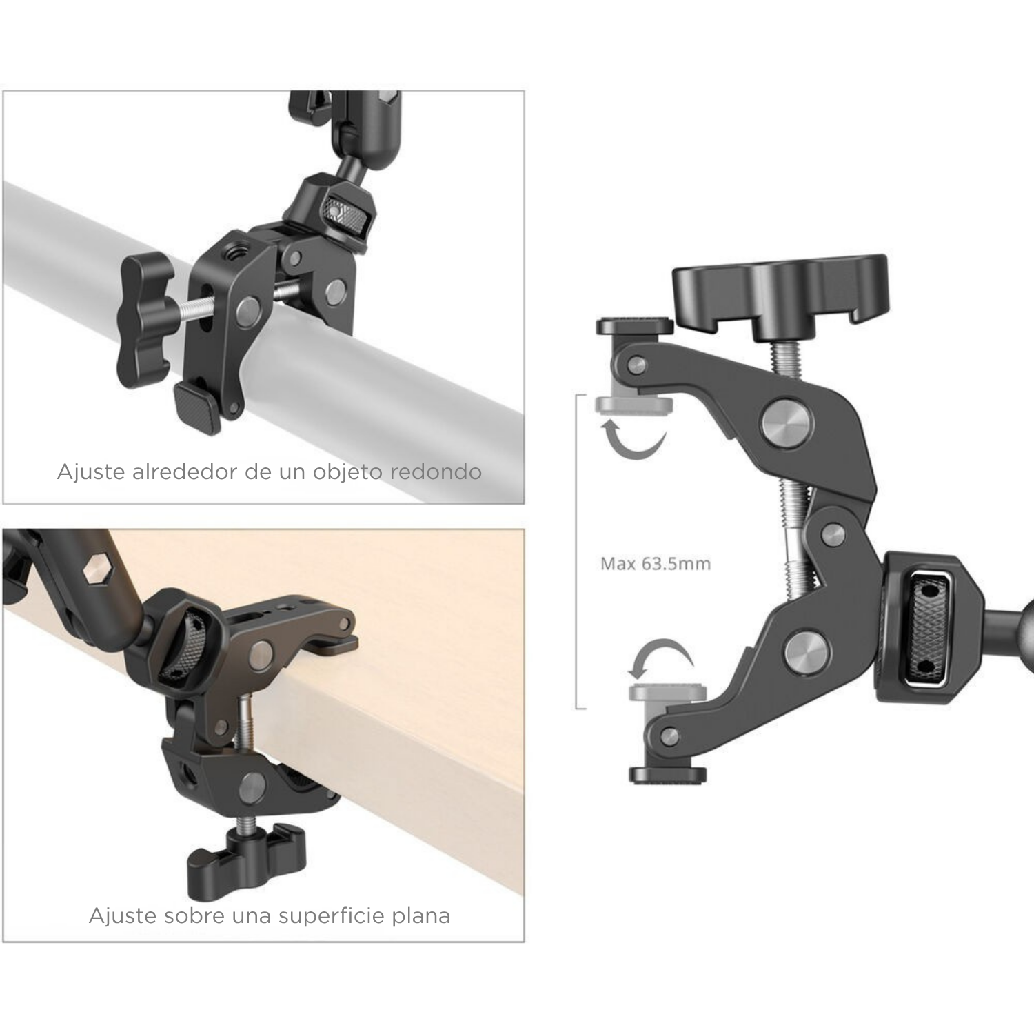 Brazo Articulado de Escritorio SmallRig con Abrazadera Tipo Cangrejo para Cámara, Celular y Micrófono