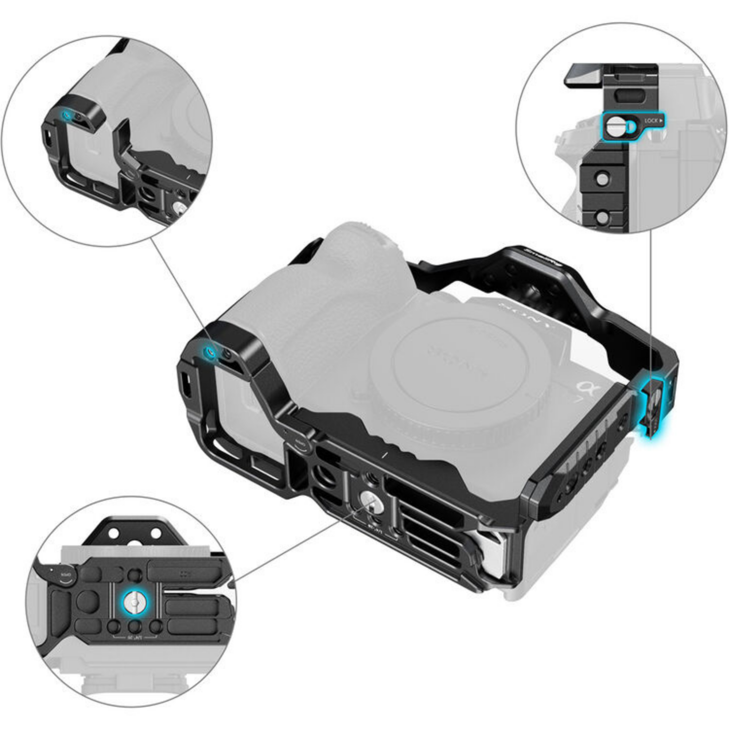 Jaula Completa SmallRig para Cámaras Sony Alpha (a7 IV, a7R V, a7S III, a1, a7R IV)