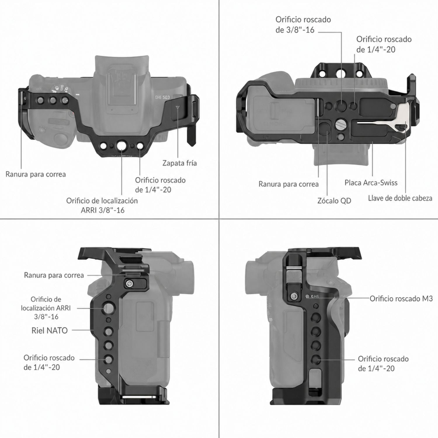 Jaula Completa SmallRig 4214 para Cámara Canon EOS R50