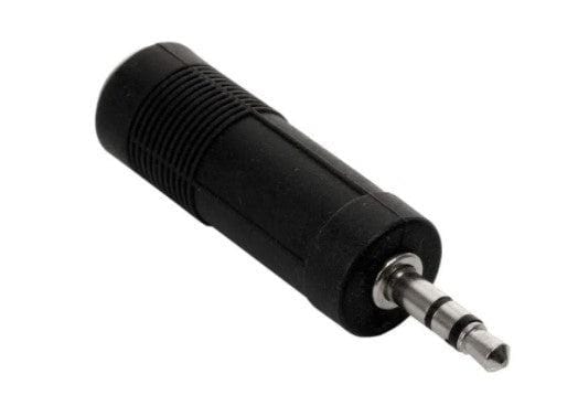 Adaptador de Audio de Plug 3.5mm a Jack 6.3mm Negro