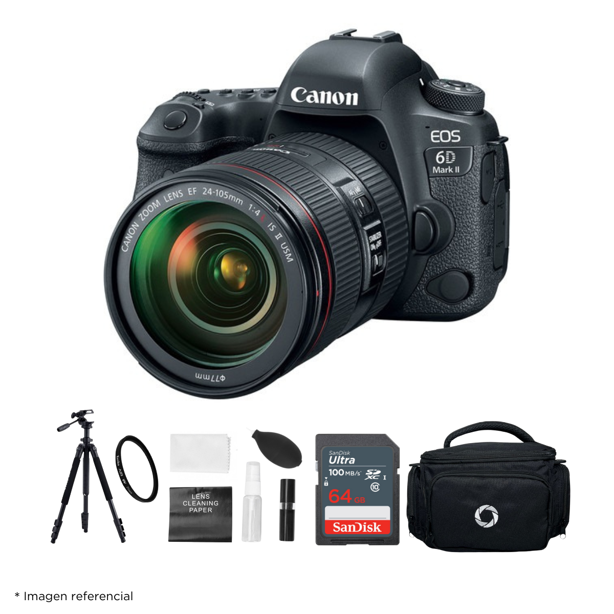 24 105mm Canon 6d Mark V Canon EOS 6D Mark II DSLR Camera 24-105mm F/