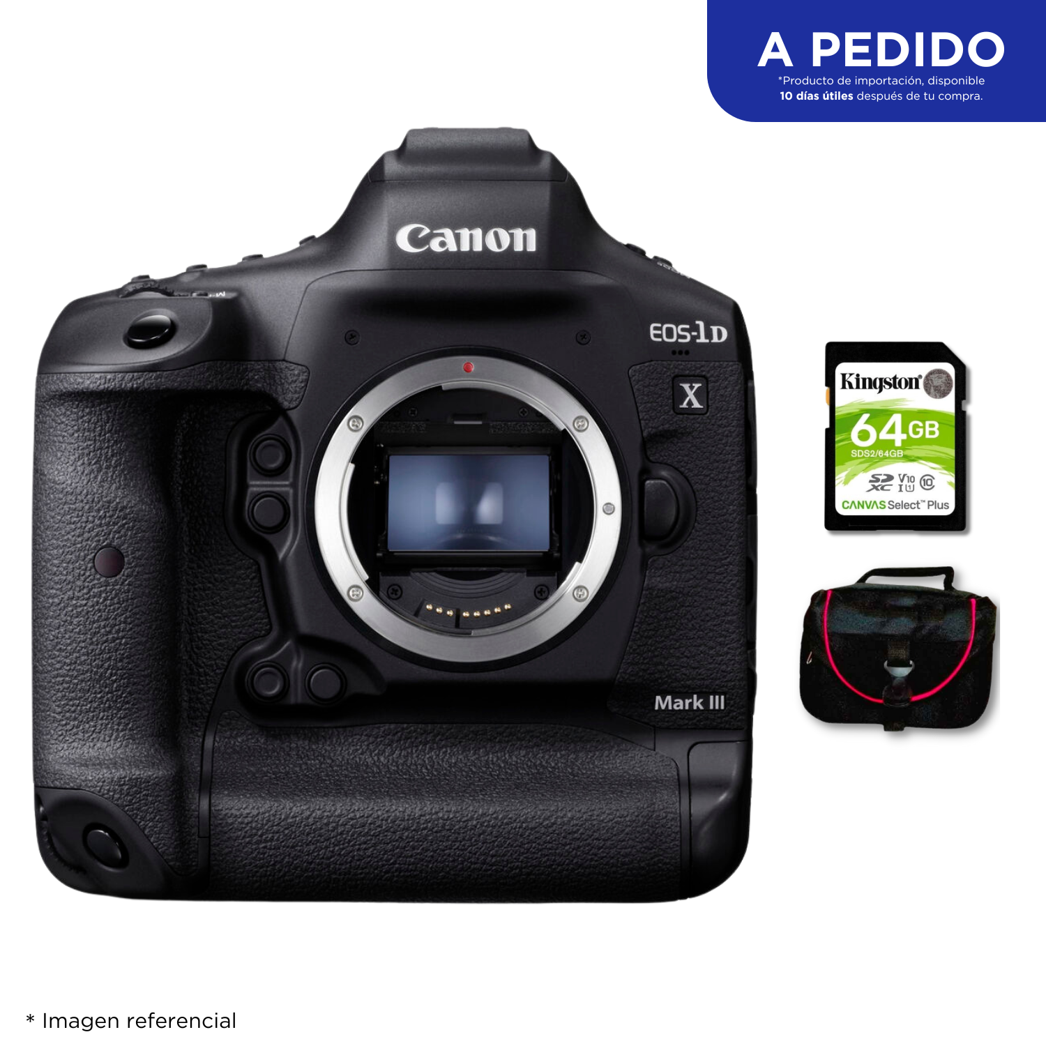 Cámara Fotográfica Digital EOS 1Dx Mark III (Cuerpo Solo) + Kit Básico de Accesorios