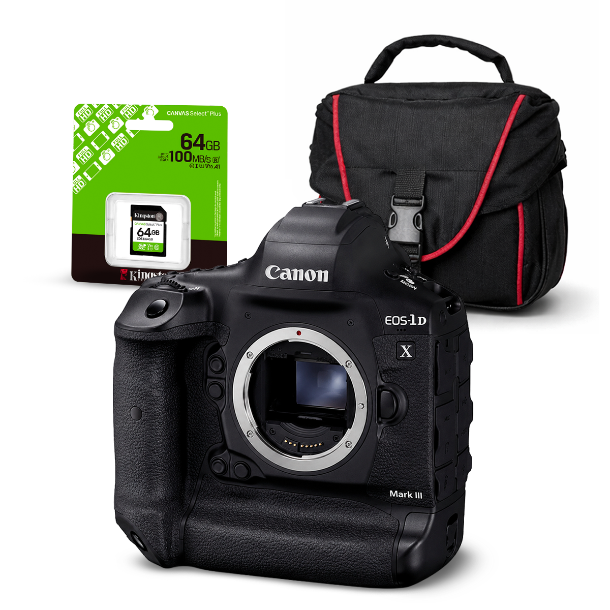Cámara Fotográfica Digital EOS 1Dx Mark III (Cuerpo Solo) + Kit Básico de Accesorios