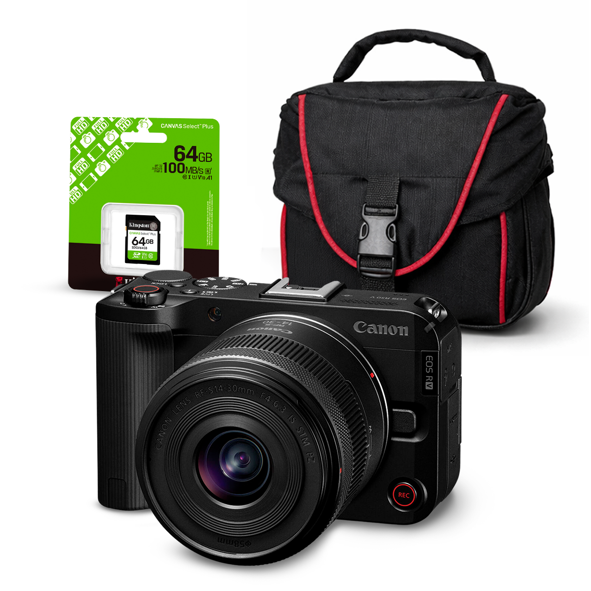 Cámara Mirrorless EOS R50V + Lente RF-S 14-30mm f/4.5-6.3 IS STM PZ