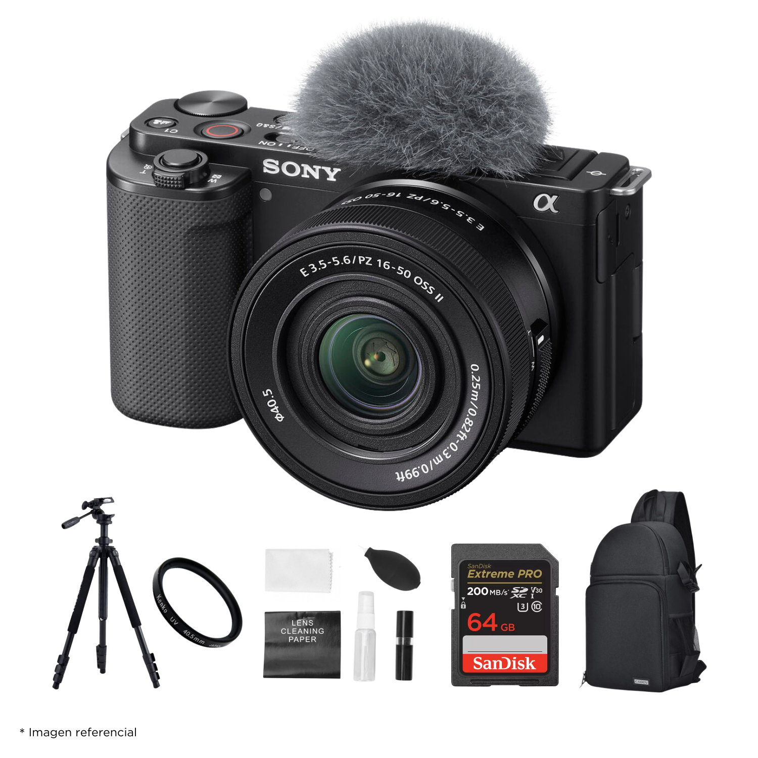 Cámara Sony ZV-E10 Mirrorless + Lente 16-50mm f/3.5-5.6 II