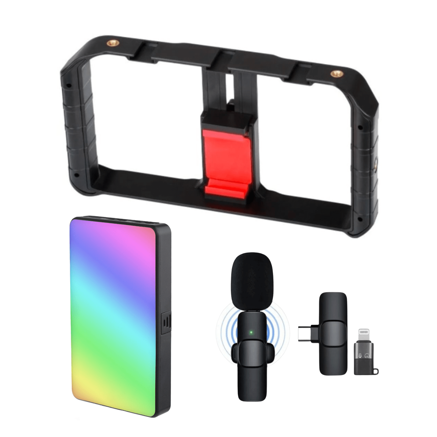 Kit Vlogger RGB para celular