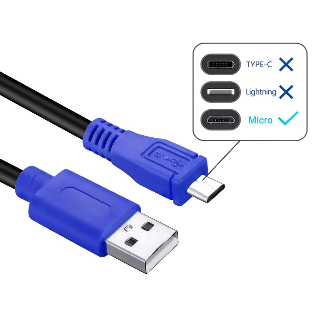 Cable TetherPro USB 2.0 a Micro USB B de 5 pines