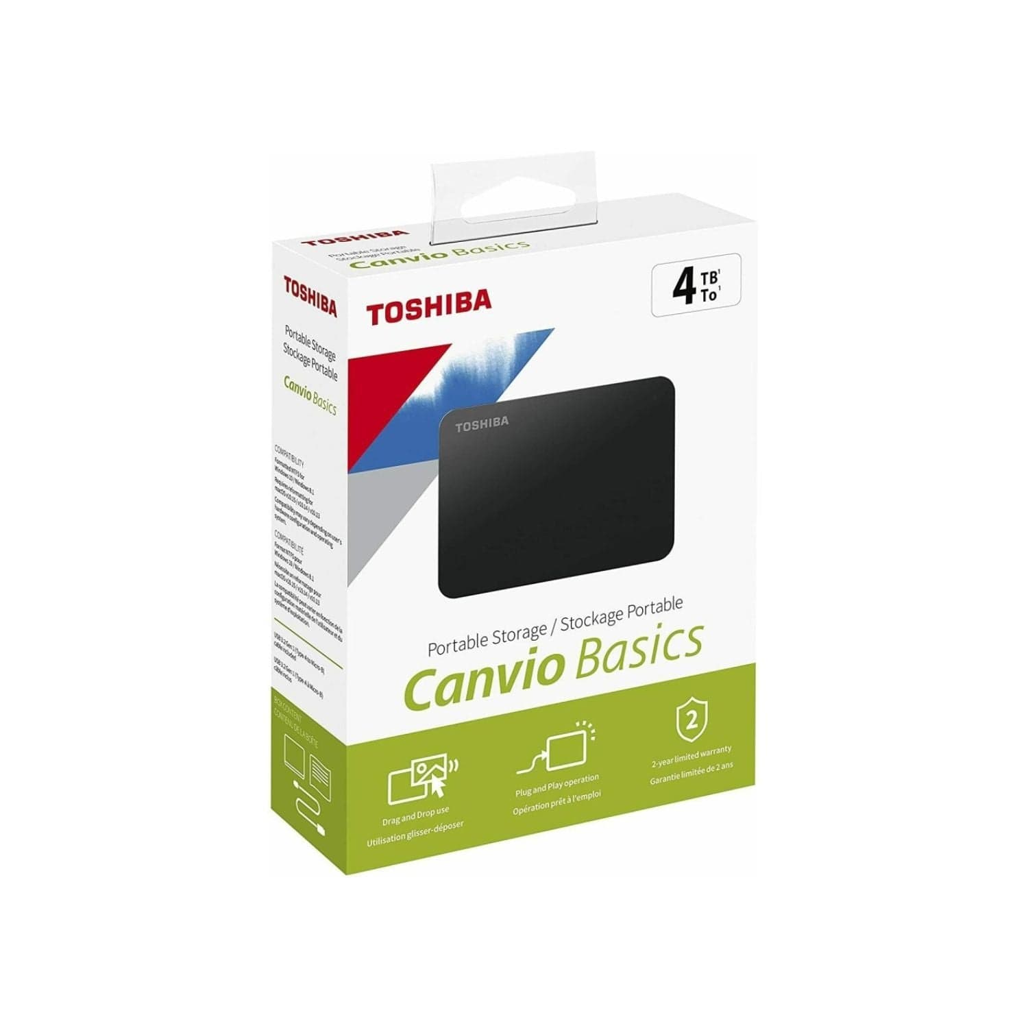 Disco Duro Externo Toshiba Canvio Ready USB 3.0/2.0 - 4TB