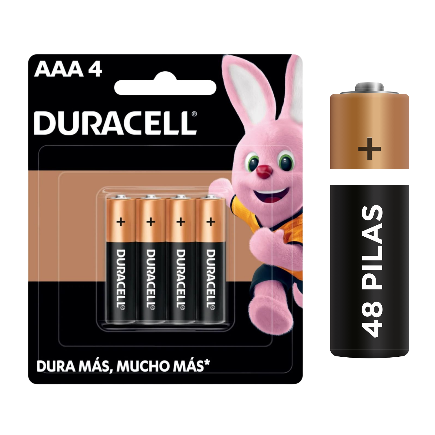 Caja de 48 unid de Pilas Alcalinas Duracell De 1,5v AAA