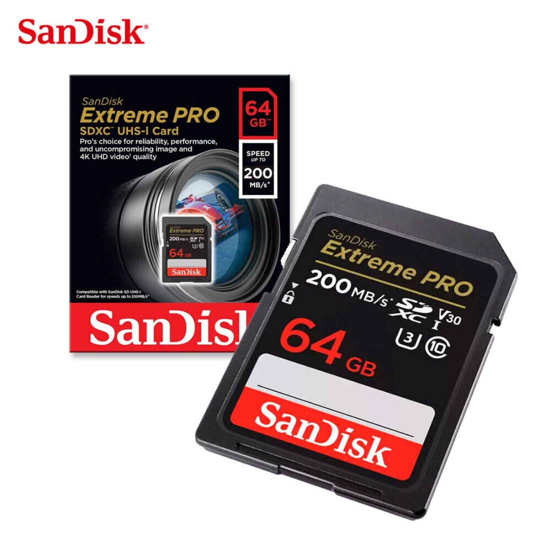 Memoria SD Sandisk Extreme Pro 200mb/s 64gb