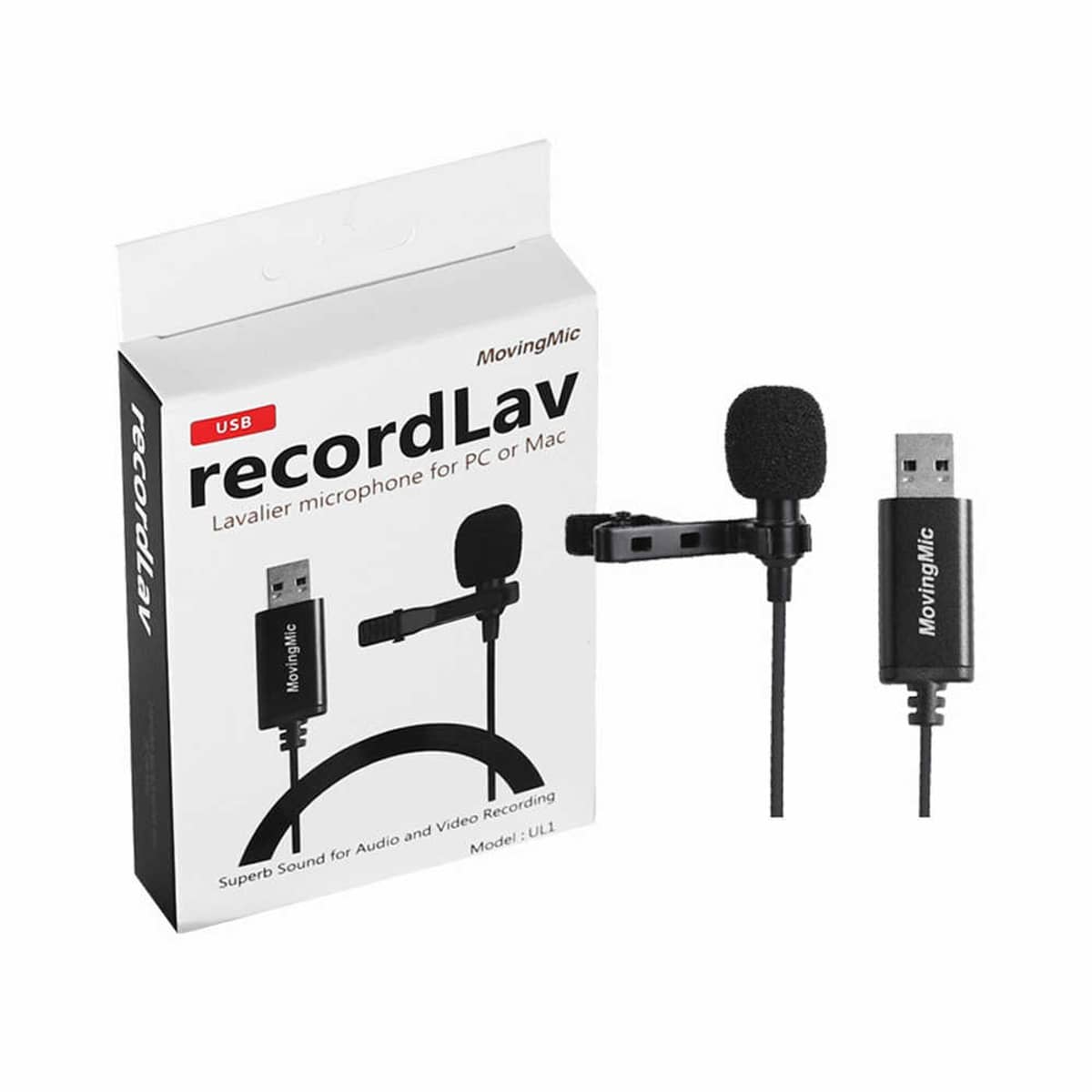 Micrófono Moving Mic Record Lav USB - Lenz Photo Store