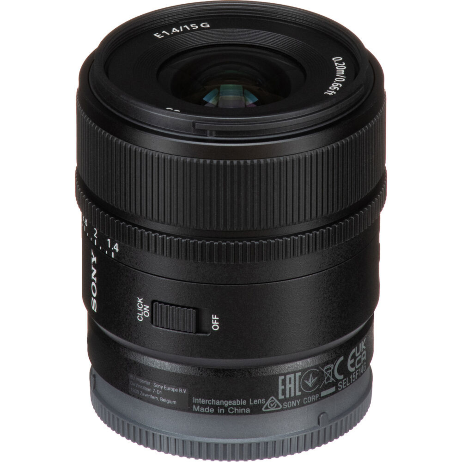 Lente Sony E 15mm f/1.4 G