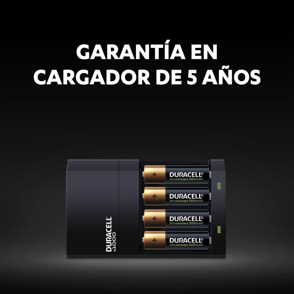 Pilas Recargables Duracell de 2500 mAh + Cargador