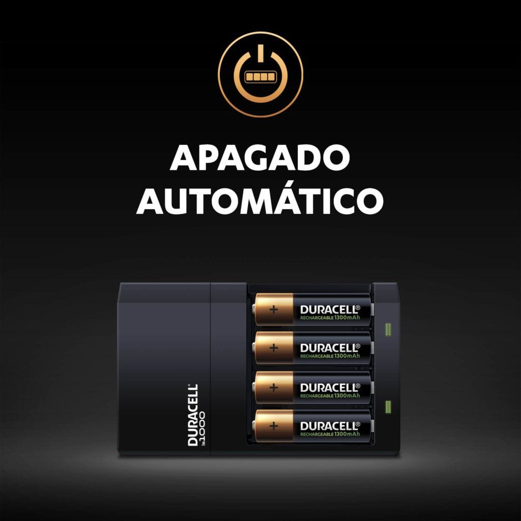 Pilas Recargables Duracell de 2500 mAh + Cargador