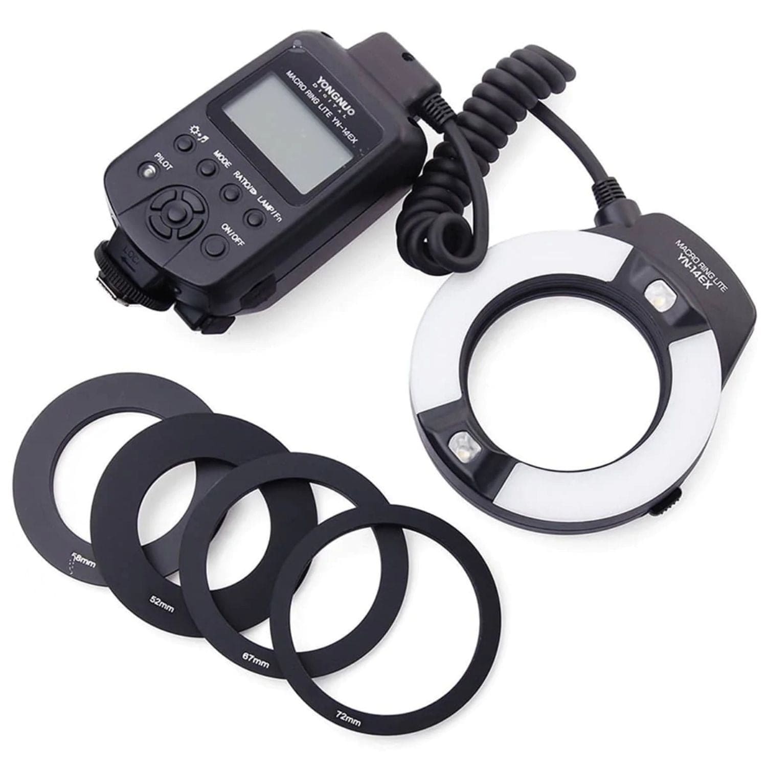 Ring Flash YN 14 EX y Pilas Recargables Duracell + Cargador