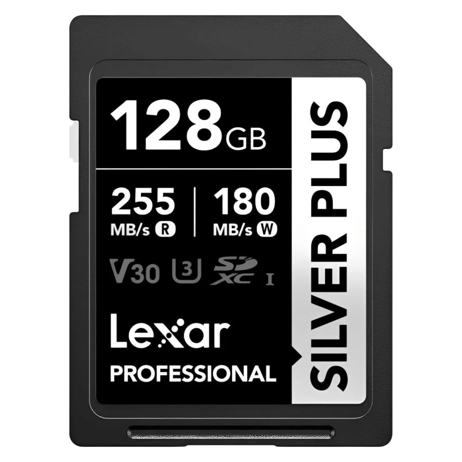 Memoria SDXC U3 V30 Lexar Professional 128GB - W:180MB/s -R:255MB/s SILVER PLUS