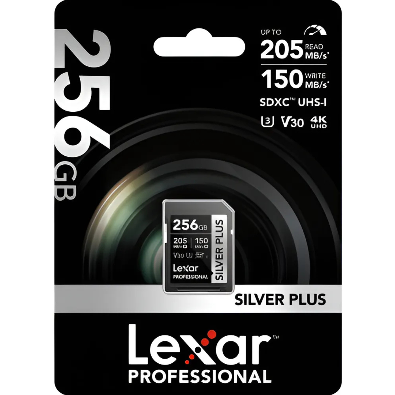 Memoria SDXC U3 V30 Lexar Professional 256GB - W:150MB/s -R:205MB/s SILVER PLUS