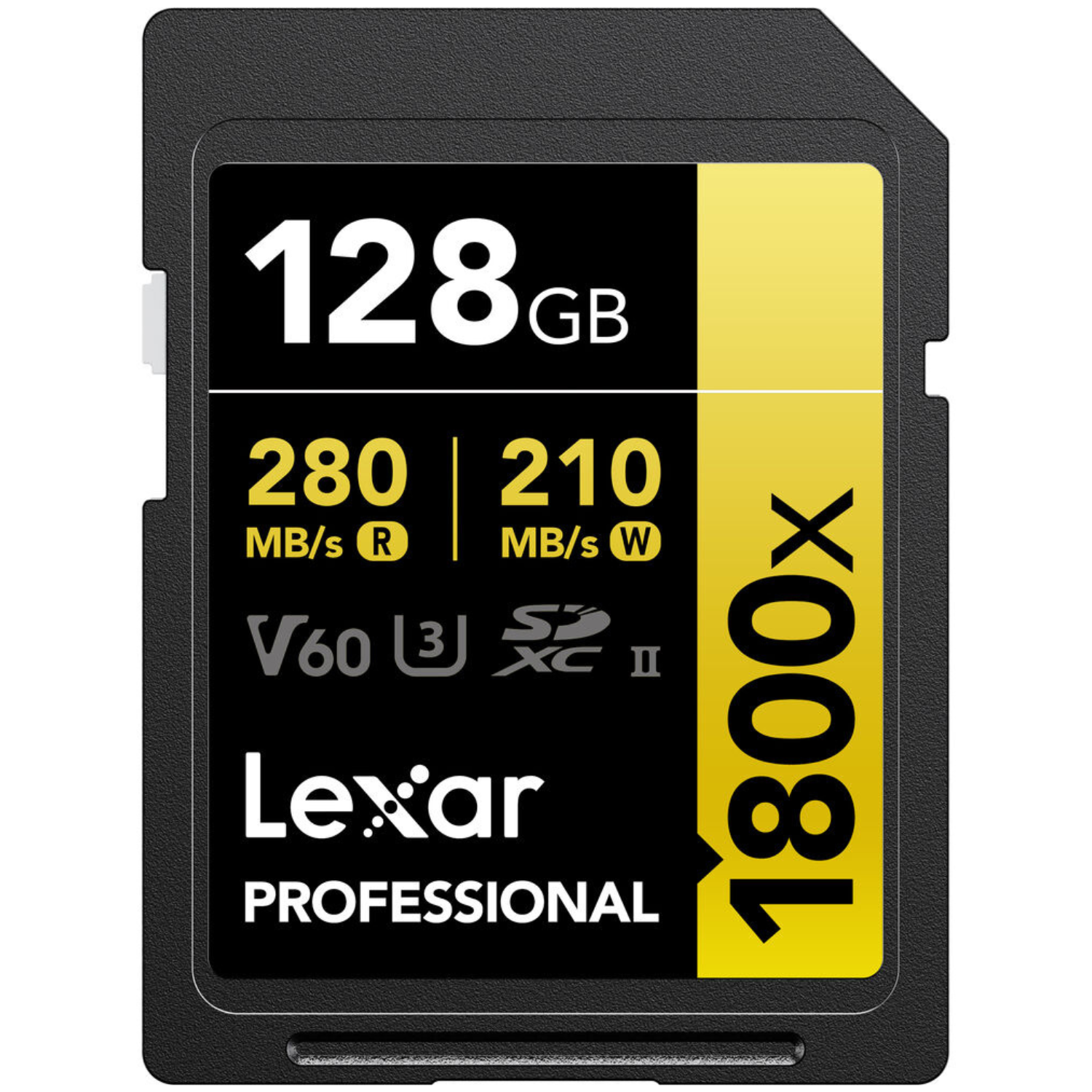 Memoria SDXC U3 V60 Lexar Professional 128GB - W:210MB/s -R:280MB/s 1800x