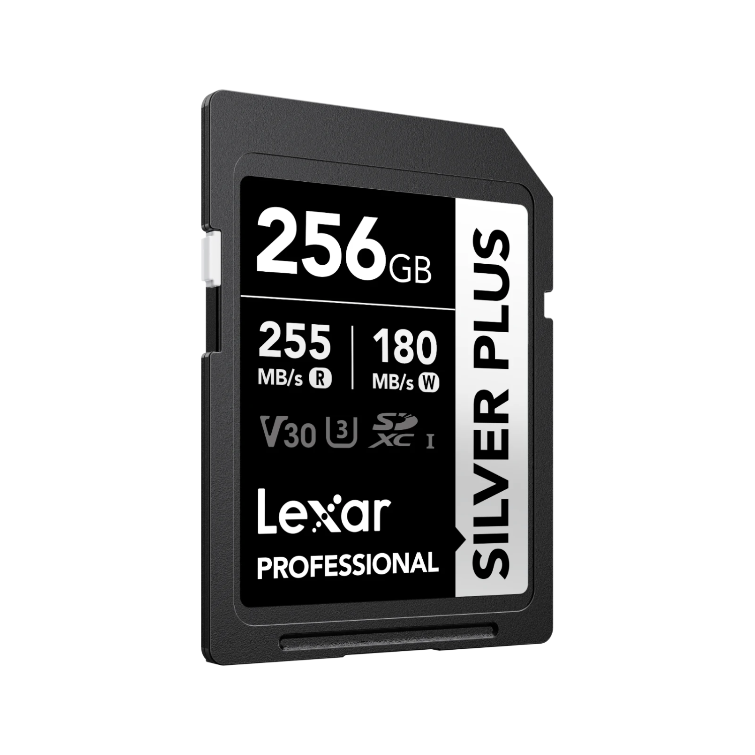 Memoria SDXC U3 V30 Lexar Professional 256GB - W:180MB/s -R:255MB/s SILVER PLUS