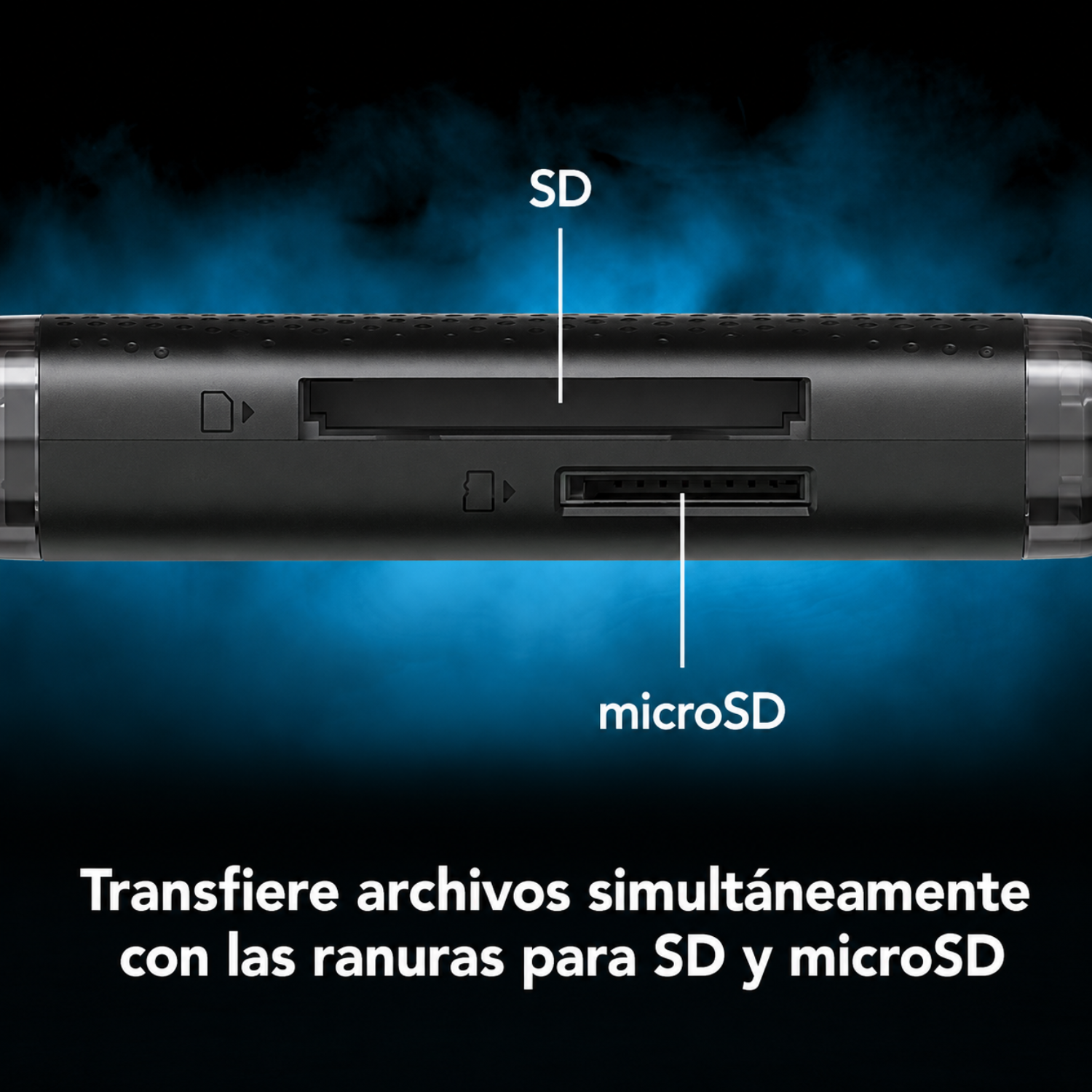 Lector de tarjetas Lexar Dual-Slot USB-A/C para SD y microSD
